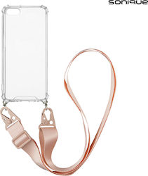 Sonique Strap Armor Transparent / Pink (Iphone 7 / Iphone 8)