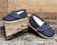 Baby Bloom Espadrile boteza din material textil Albastru