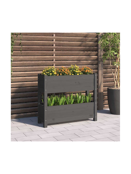 vidaXL Planter Box 77x66cm in Gray Color 823943