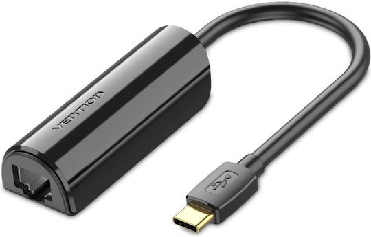Vention CFABB Αντάπτορας Δικτύου USB-C με Ενσύρματη Σύνδεση Ethernet
