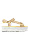 Oruga Up Γυναικεία Σανδάλια Sporty Flatforms Κίτρινα