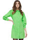 Sommer Mini Hemdkleid mit Rüschen Spring Lime