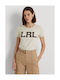 Ralph Lauren Damen T-shirt Natural Cream