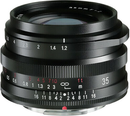 Voigtlander Crop Camera Lens Nokton 35mm f/1.2 X Wide Angle for Fujifilm X Mount Black