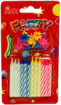 Birthday Candles Birthday Candle Regular Multicolored 24pcs 370001