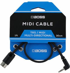 Boss BMIDI Midi мъж - 3,5 мм мъжки Boss BMIDI Midi мъж - 3,5 мм мъжки
