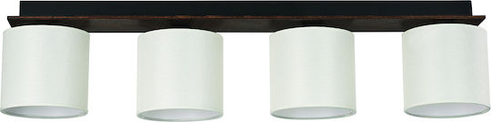 ArkoLight Deckenleuchte 90cm Beige mit Fassung E27