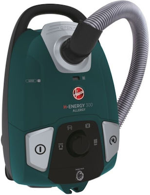 Hoover HE330ALG 011 Ηλεκτρική Σκούπα 850W με Σακούλα 3.5lt Πράσινη