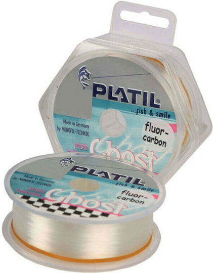 Platil Ghost Πετονιά Ψαρέματος Fluorocarbon Γκρι 100m / 0.30mm