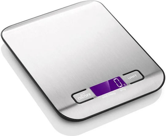 Go Clever Digitale Küchenwaage bis 5kg Silber