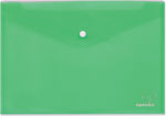 Typotrust Folder with Button for Paper A4 Greens 10pcs