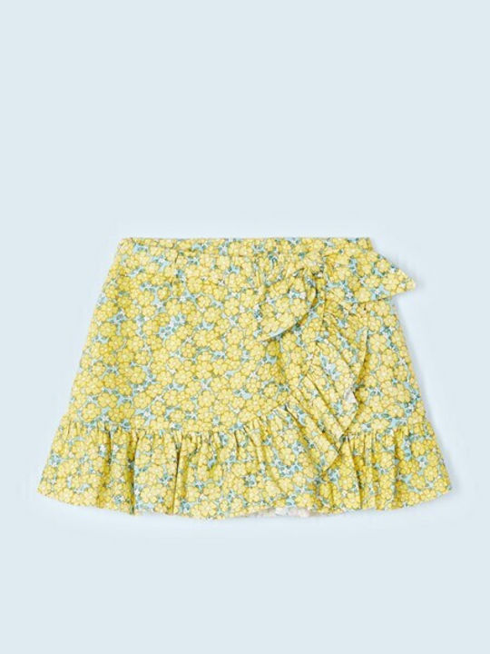 Παιδική Φούστα Floral Κίτρινη