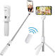 Selfie Stick with Remote Control & Bluetooth R1 White