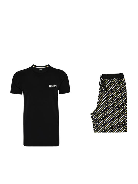 Hugo Boss Men's Pajamas Set Black