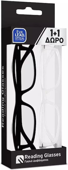 Eyelead Γυαλιά Πρεσβυωπίας +4.00 Μαύρα / Διάφανα 2τμχ