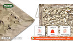 Grasher Camouflage Net Beige 3x2m 180gr/m²