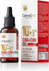 CannaOro Full Spectrum With Mastic Oil Έλαιο Κάνναβης σε Σταγόνες 1300mg CBG 10% + CBD 3% 10ml