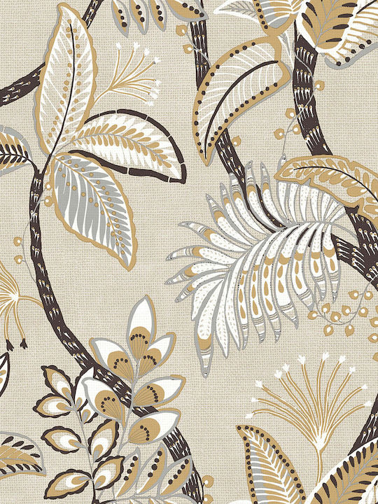 Wallpaper Vinyl Beige L1005xW53cm