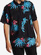 Sundays Short-sleeved Cotton Shirt Floral Black