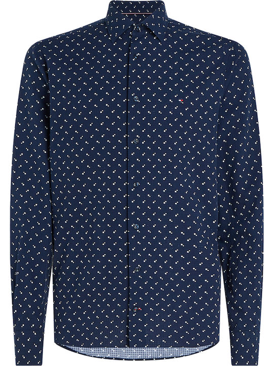 Tommy Hilfiger Langärmlig Baumwolle Hemd Marine...