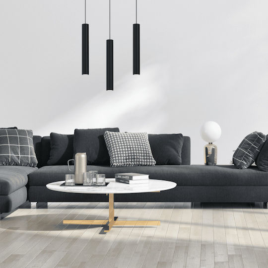 Eko Light Hudson Κρεμαστό Φωτιστικό Μαύρο 60εκ.