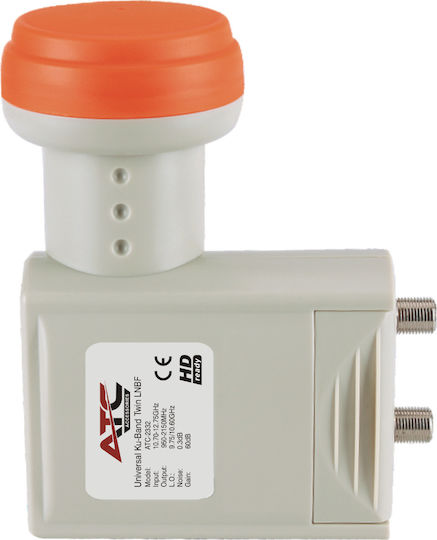 ATC LNB Twin 2 Outputs with Low Noise Limit 0.3dB ATC 2332