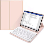 Tech-Protect Flip Cover Πλαστικό με Πληκτρολόγιο Ροζ (iPad 2022 10.9'')