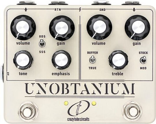 Crazy Tube Circuits Unobtanium Πολυεφέ Preamp Over­drive Ηλεκτρικής Κιθάρας