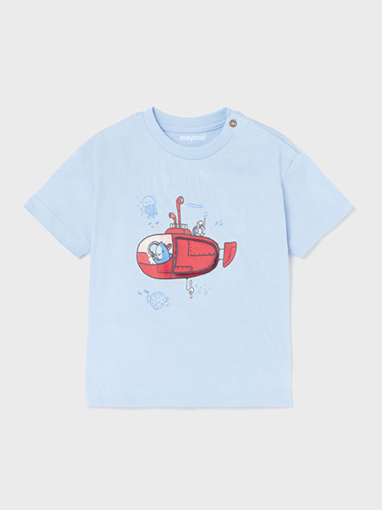 Mayoral Kids' T-shirt Light Blue Play