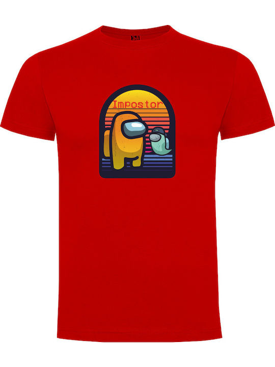 Tshirtakias Among Us Impostor T-shirt Among Us Red