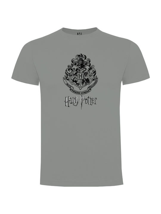 Tshirtakias T-shirt Hogwarts σε Γκρι χρώμα