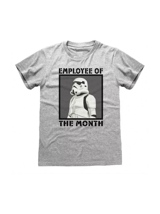 Heroes INC Employee Of The Month T-shirt Star Wars Gray Cotton SWC00681TSC