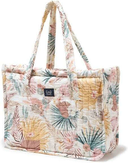 La Millou Shoulder/Hand Diaper Bag Boho Palms Light-Powder Pink