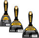 DEWALT Σπάτουλα Inox με Πλαστική Λαβή Σετ 3τμχ 3-201