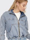 Only Women's Short Jean Jacket for Spring or Autumn Blue