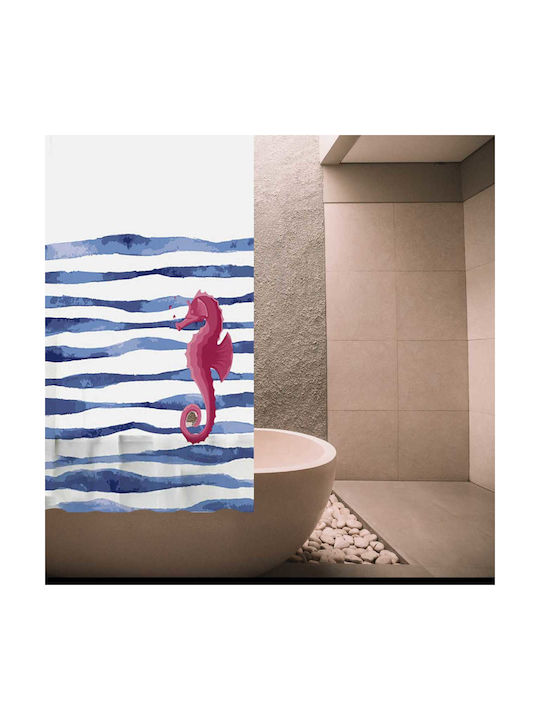 Shower Curtain 180x200cm Blue