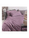 Rythmos Duvet Cover Set Cotton Queen with 2 Pillowcases 225x250 Charisma Purple