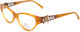 Guess Plastic Eyeglass Frame Cat Eye Brown GM0136 A15