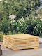 Garten- und Terrassentisch für Kleine Außenbereiche aus Teak Natürlich 69.5x69.5x31cm