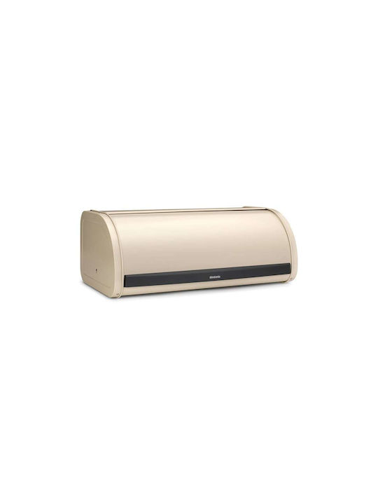 Brabantia Roll Top Ψωμιέρα με Καπάκι Μεταλλική Soft Beige