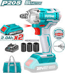 Total Brushless Impact Wrench 20V 2x2Ah 1/2"