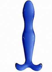 Shots Chrystalino Elegance Glass Dildo din sticlă Albastru 18cm