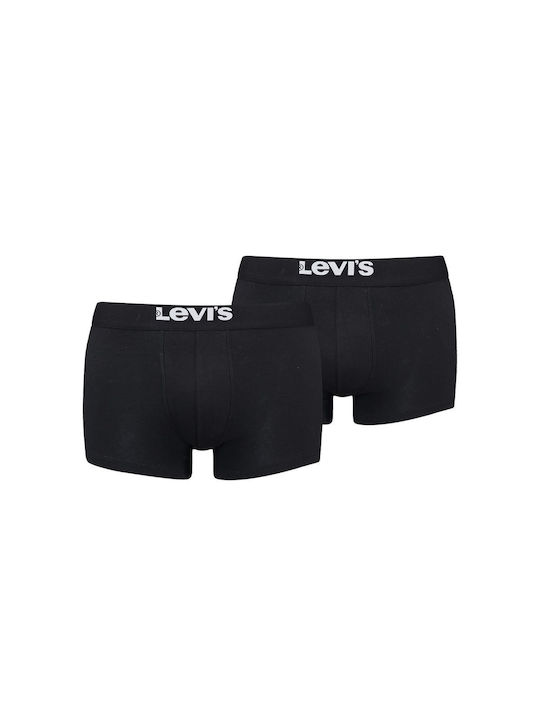 Levi's Herren Boxershorts Schwarz 2Packung