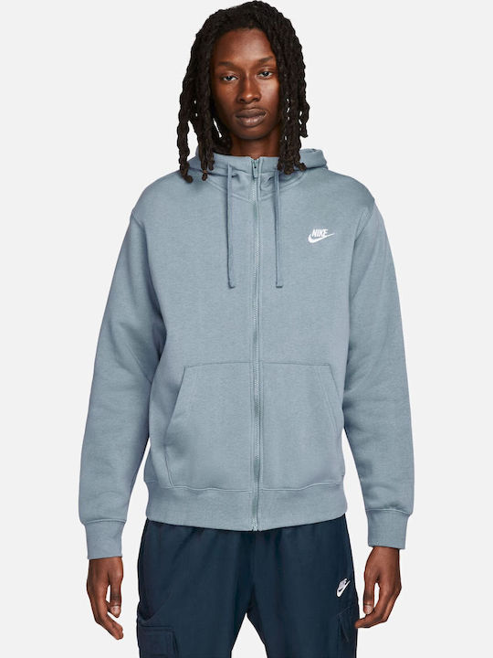 Nike Ζακέτα με Κουκούλα Γαλάζια