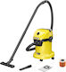 Karcher WD 3-18 Rechargeable Vacuum Wet / Dry Without Charger and Battery with Plastic Bin 17lt