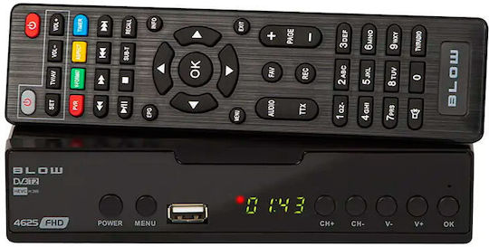 Blow T2 4625FHD Ψηφιακός Δέκτης Mpeg-4 Full HD (1080p) Σύνδεσεις SCART / HDMI / USB
