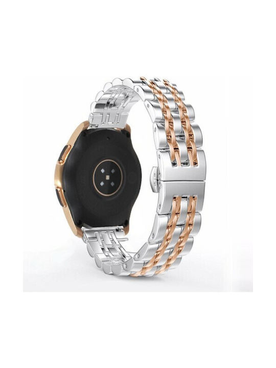 Каишка Неръждаема стомана Rose Gold / Silver (Huawei Watch GT3 (42мм)) 841300954C