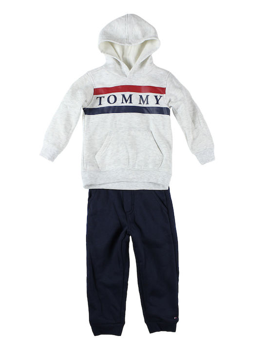 Tommy Hilfiger Kids Sweatpants Set Gray 2pcs