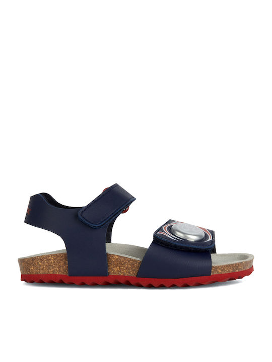 Kinder Sandalen Ghita Anatomisch mit Klettverschluss & Lichtern Marineblau