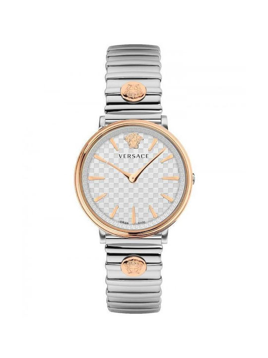 Versace Watch with Metal Bracelet